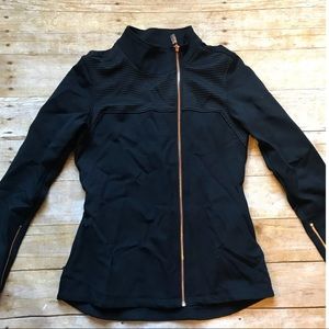 Black and rose gold athletic jacket. Like new.